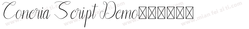 Coneria Script Demo字体转换